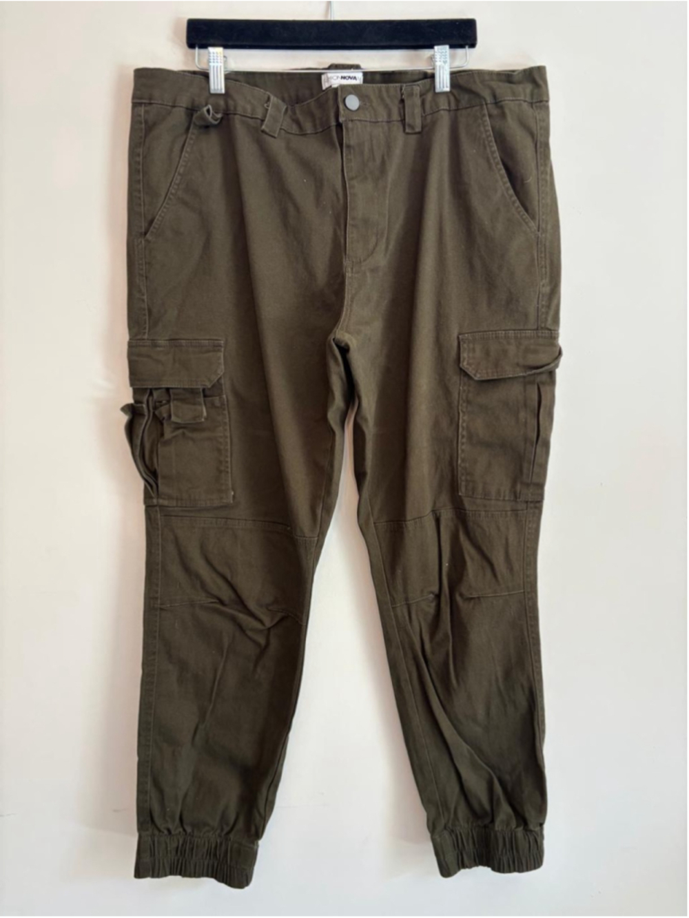 Men's Fashion Nova Olive Cargo Pants Size 40 #1020